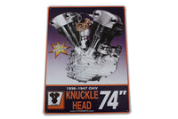 HARLEY Knucklehead Motorplakette Passend 0-  Alle,