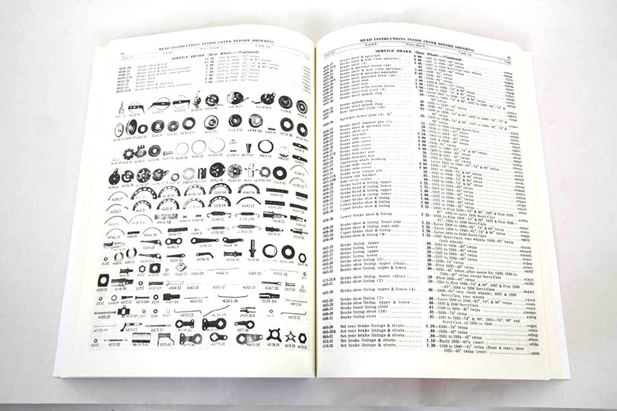 HARLEY 1930-1940 Big Twin Ersatzteilkatalog Passend für 1930-1936 VL, 1936-1940 EL, 1936-1940 UL, 1936