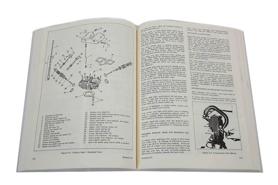 HARLEY Shovelhead Reparaturanleitung für FL Modelle von 1970-1984 und FX Modelle von 1973-1985 Passend für FL Modelle von 1970-1984, FX Modelle von 1973-1985