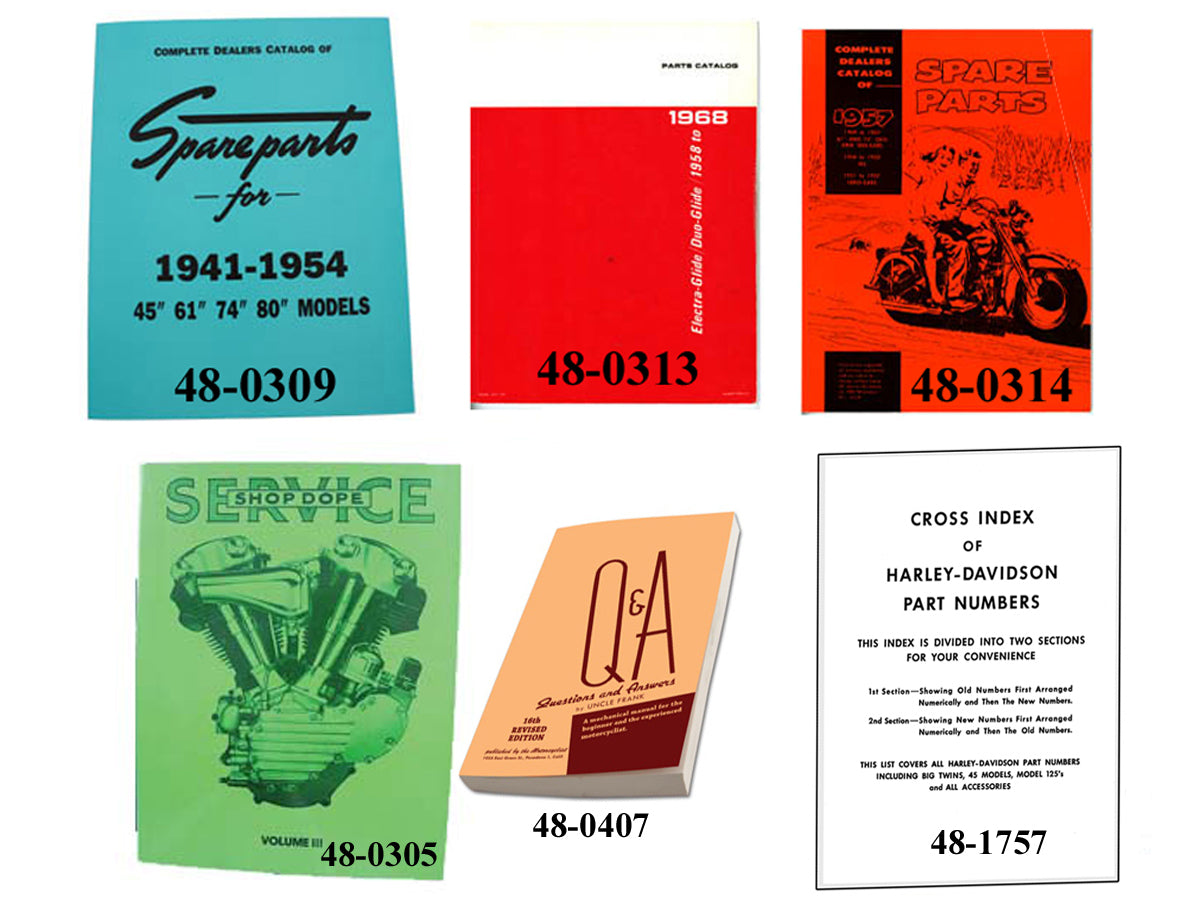 HARLEY Panhead Service- und Teilehandbuch-Set Passend für FL-Modelle von 1948–1965,