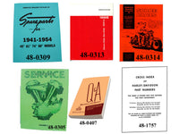 HARLEY Panhead Service- und Teilehandbuch-Set Passend für FL-Modelle von 1948–1965,