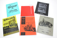 HARLEY Werks-Ersatzteilbuch-Set, passend für 1936-1952 EL, 1936-1952 W, 1936-1973 G, 1941-1968 FL,