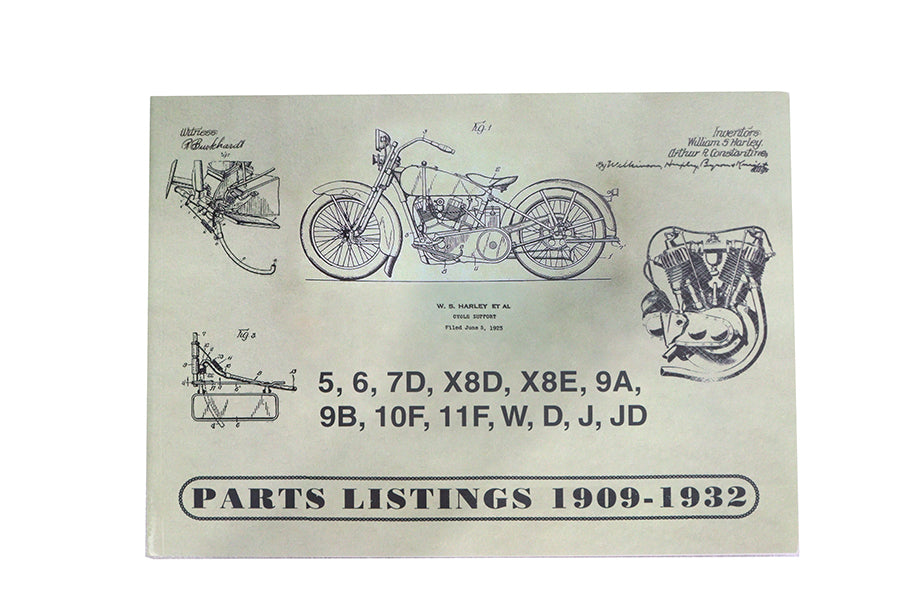 HARLEY Ersatzteilkatalog für 1909-1932 V-Twins Passend für 1909-1932 , V-Twins