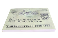HARLEY Ersatzteilkatalog für 1909-1932 V-Twins Passend für 1909-1932 , V-Twins