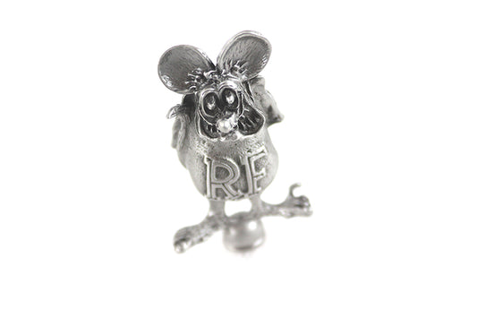 HARLEY Pewter Rat Fink Ornament fits 0-  Custom, application for front fenders