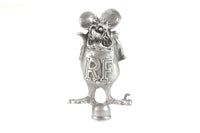 HARLEY Pewter Rat Fink Ornament fits 0-  Custom, application for front fenders