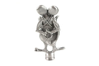 HARLEY Pewter Rat Fink Ornament fits 0-  Custom, application for front fenders