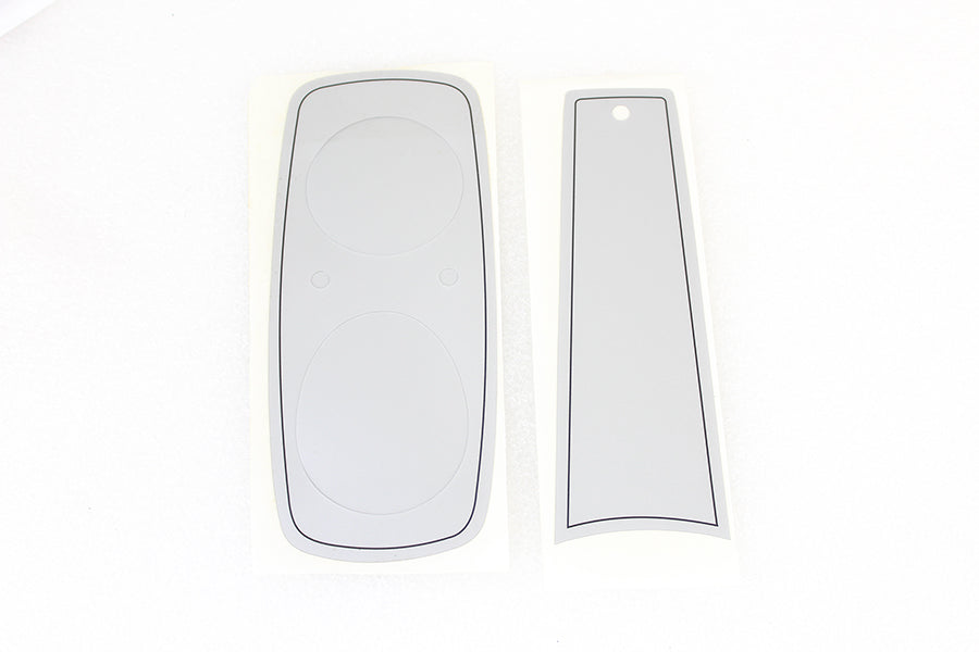 HARLEY FXR Armaturenbrett-Aufklebersatz Silber Passend für 1982-1994 FXR, 1982-1994 FXR,