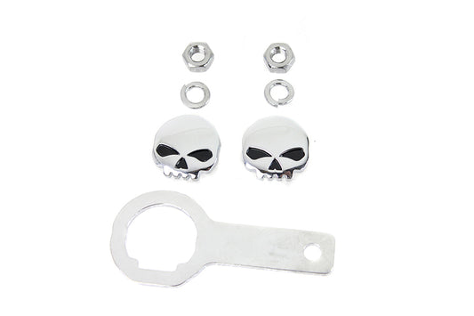 HARLEY Skull License Plate Bolt Kit fits 0-  Custom, application