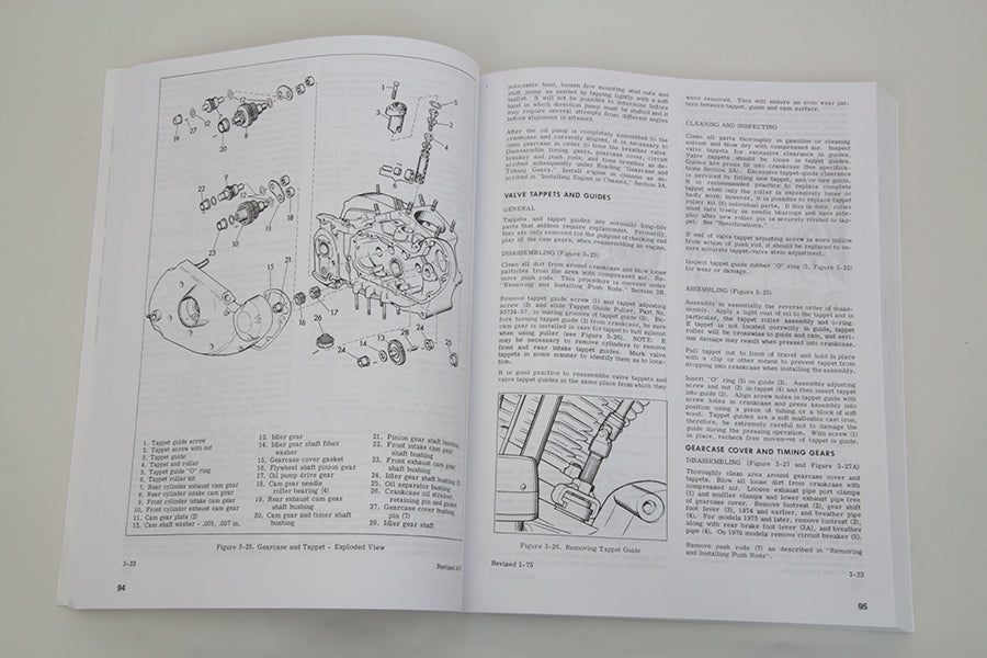 HARLEY XLH Service and Parts Manual fits 1970-1976 XL,