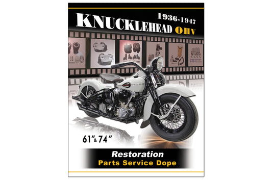 HARLEY Knucklehead Service and Parts Manual fits 1936-1947 EL,  1941-1947 FL,