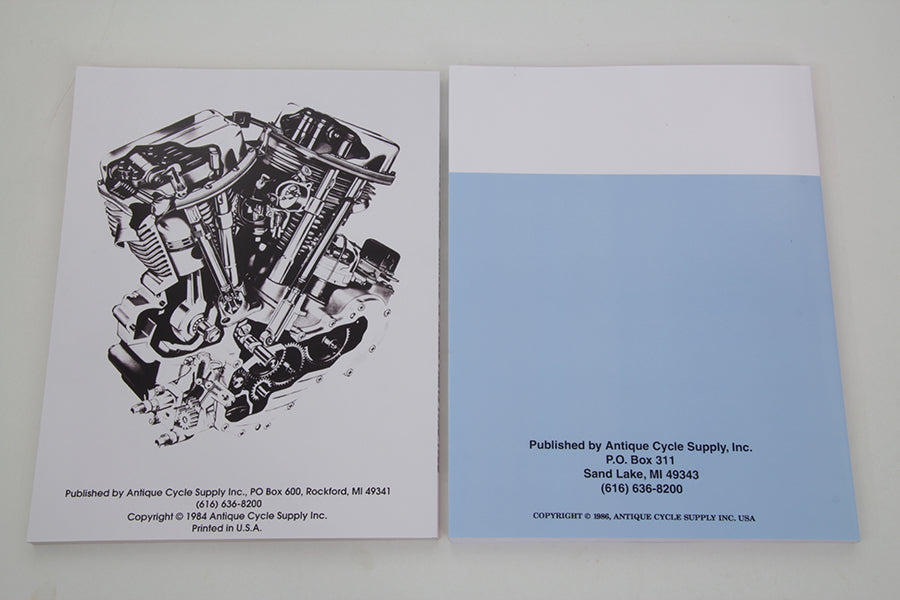 HARLEY Factory Style Manual Set für Big Twin Passend für 1959-1968 FL,