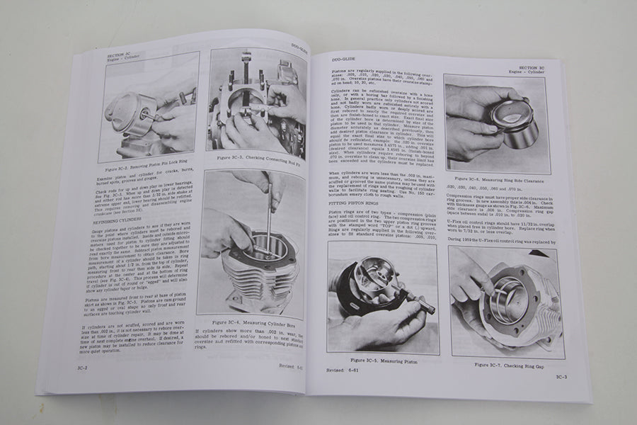 HARLEY Factory Style Manual Set für Big Twin Passend für 1959-1968 FL,