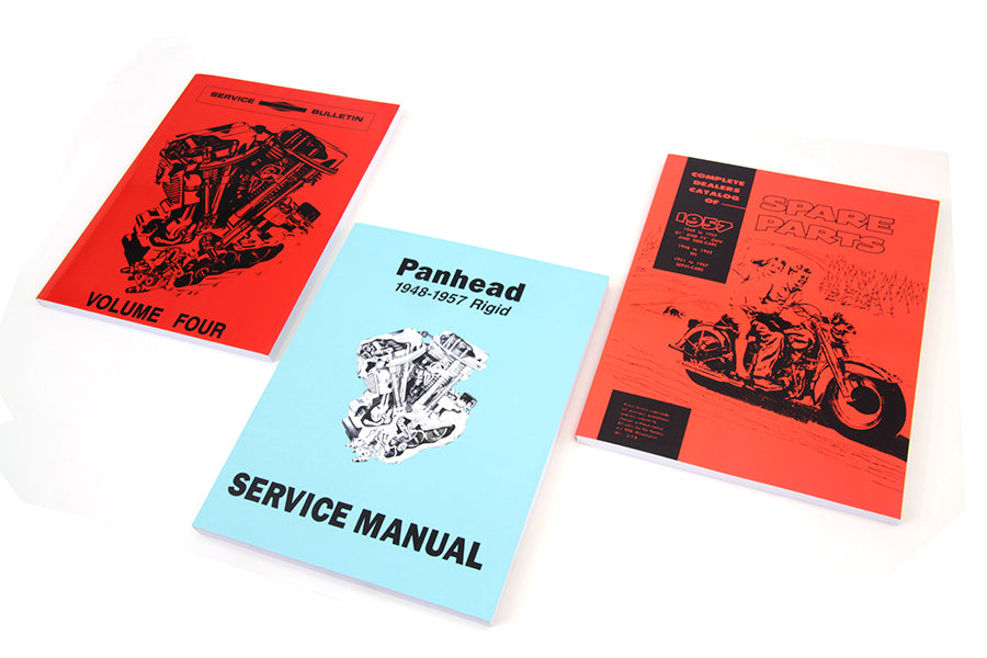 HARLEY 1948-1957 Panhead Buch-Set Passend für 1948-1957 FL,