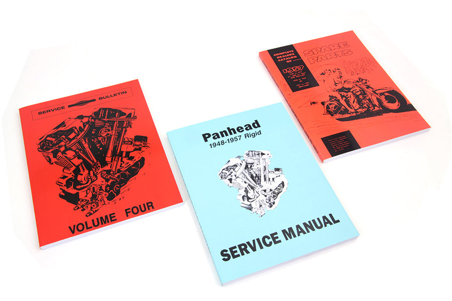 HARLEY 1948-1957 Panhead Buch-Set Passend für 1948-1957 FL,