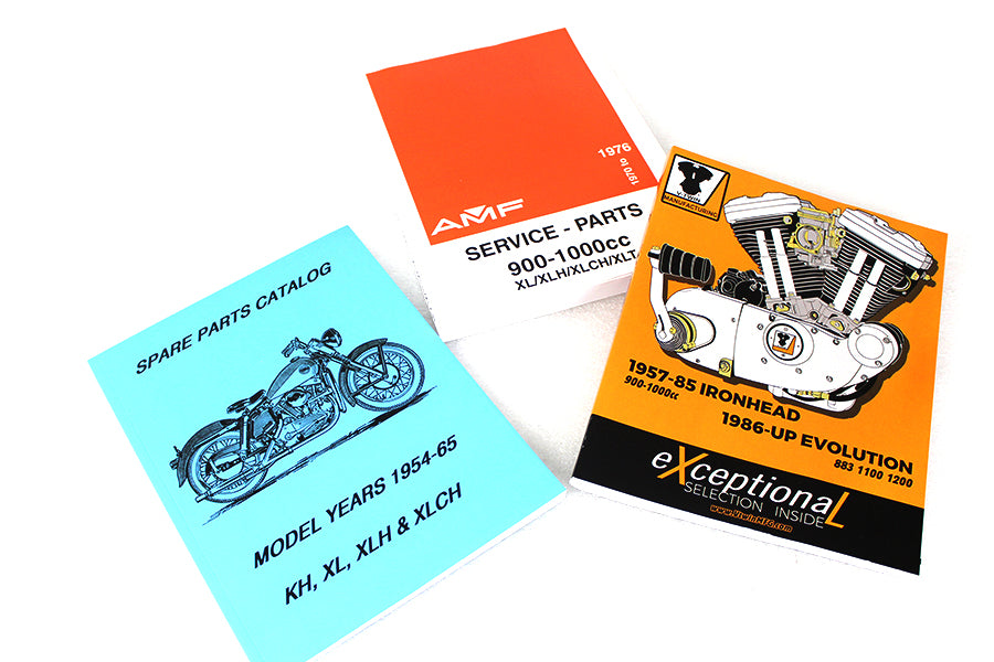 HARLEY Parts & Service Manual Set for Sportsters fits 1957-1978 XL,  1957-1978 XLCH,