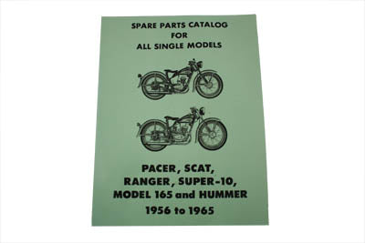 HARLEY Hummer Ersatzteilkatalog für 1956-1965 Passend für Hummer von 1956-1965,