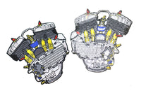 HARLEY 45 Motor Patch Set Passend 0-  Alle, Modelle