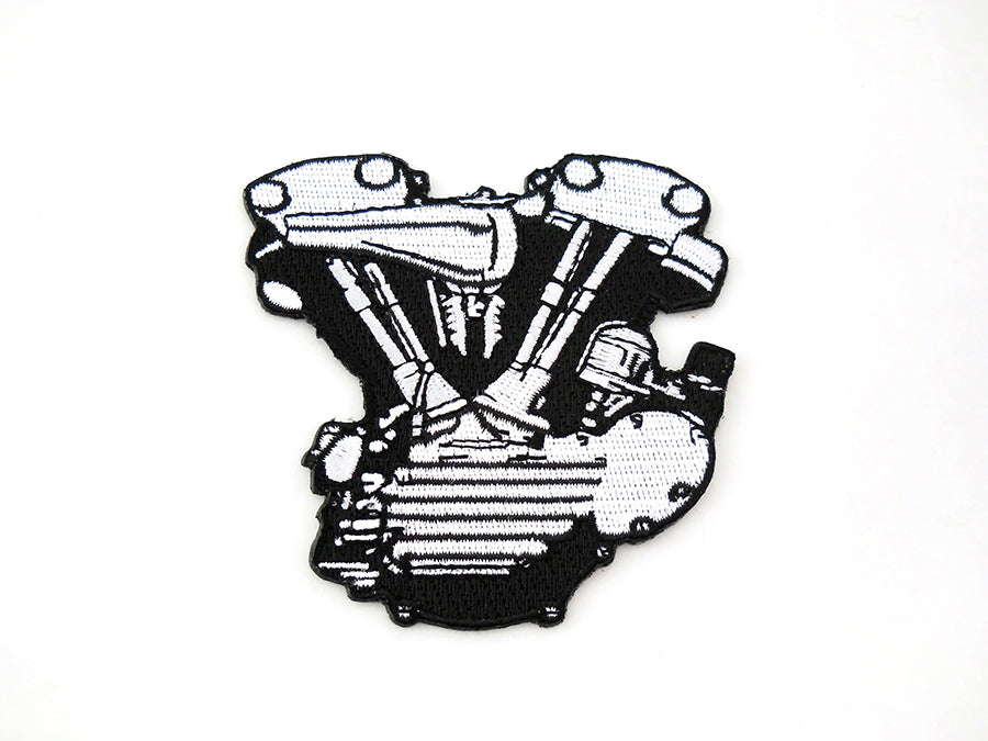 HARLEY Schwarz-Weiße Knucklehead-Motor-Aufnäher Passend für 0- Alle,
