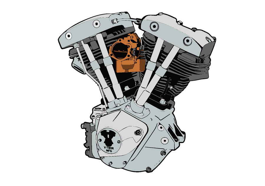 HARLEY Nose Cone Shovelhead Patches Passend für 0- Alle, Modelle