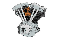 HARLEY Nose Cone Shovelhead Patches Passend für 0- Alle, Modelle