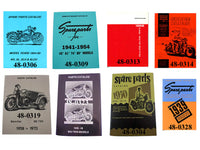 HARLEY Flathead Teilehandbuch-Set, passend für UL 1937-1948, FL 1941-1958, WL 1940-1954, EL 1936-1940