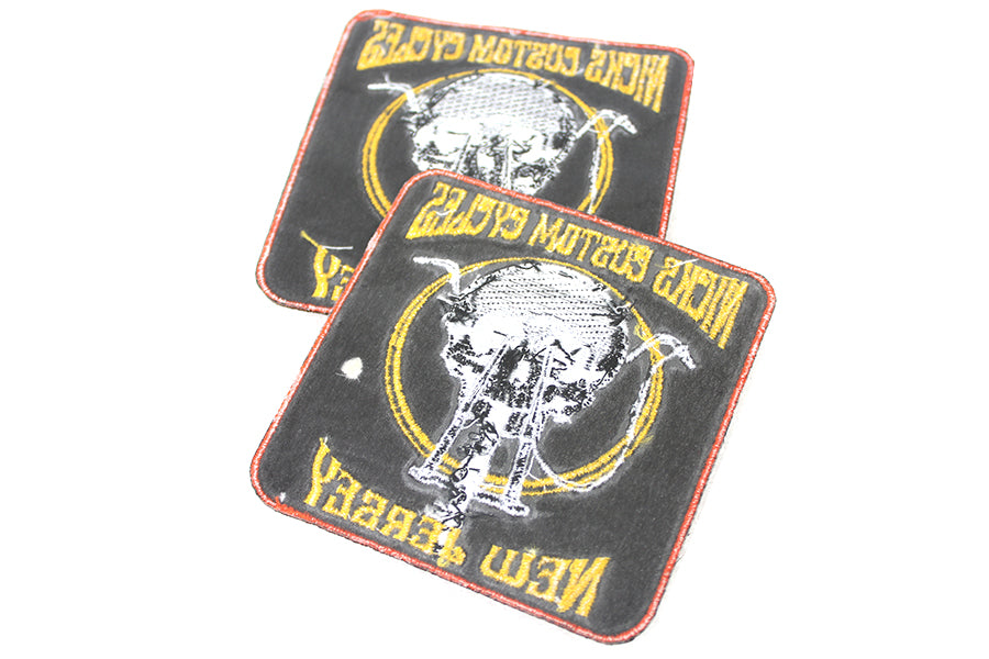 HARLEY Nick's Custom Cycle NJ Aufnäher-Set Passend für 0- Alle Modelle