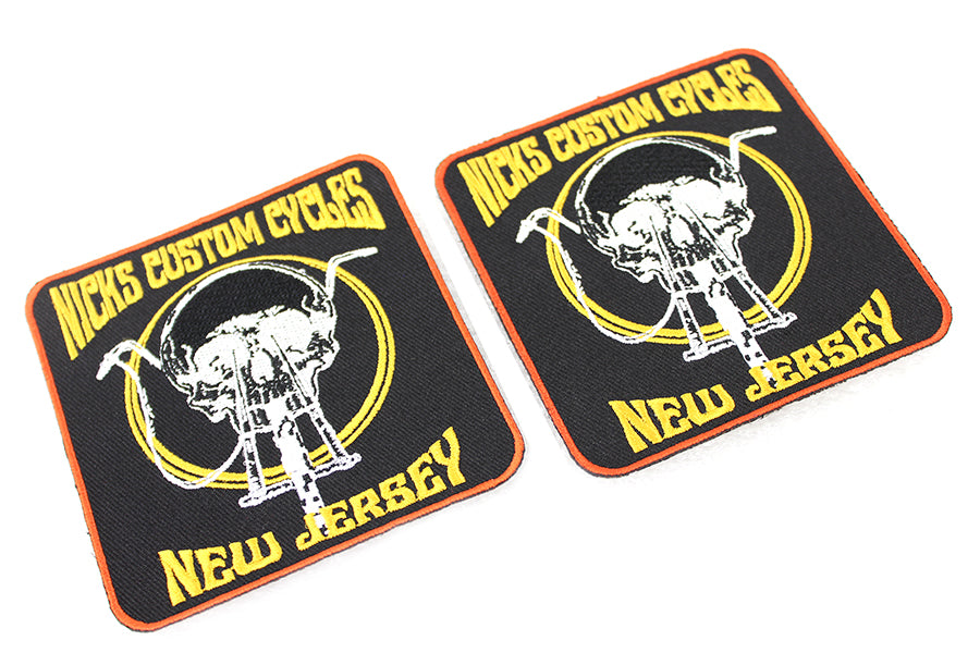 HARLEY Nick's Custom Cycle NJ Aufnäher-Set Passend für 0- Alle Modelle
