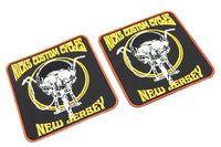 HARLEY Nick's Custom Cycle NJ Aufnäher-Set Passend für 0- Alle Modelle