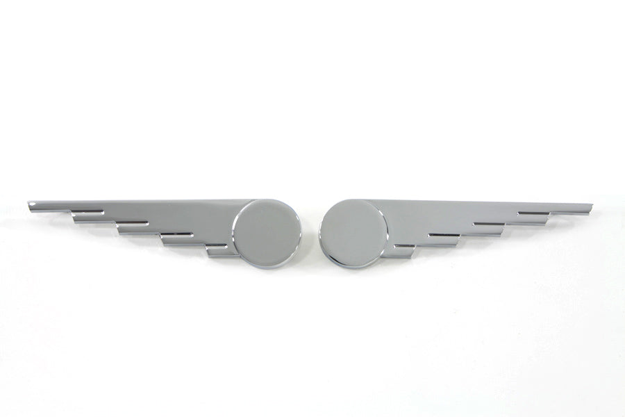 HARLEY Chrom "Speed Wing" Emblem-Set passend für FL-Modelle von 1941-1957,