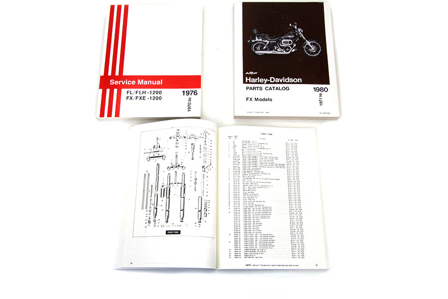HARLEY 1966-1984 Shovelhead Reparatur- und Ersatzteilhandbuch Set Passend für 1966-1984 FL,   1966-1984 FL,