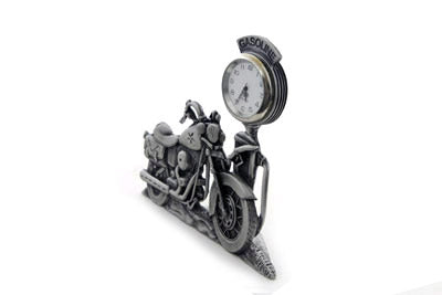 HARLEY V-Twin Pewter Motorraduhr 4-1/2 Zoll hoch Passend für 0- Alle Modelle