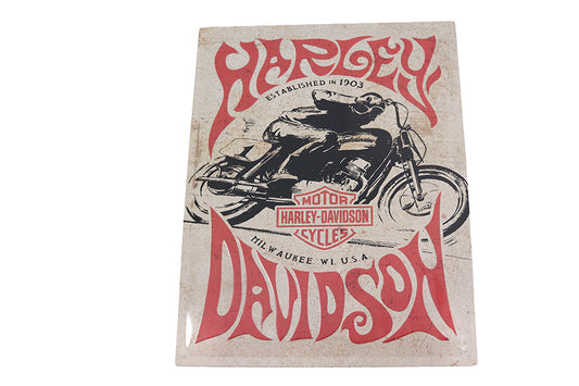 HARLEY Retro Harley 1970's Racer Tin Sign Fits 0-  All,