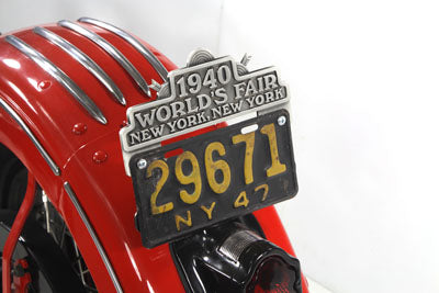 HARLEY 1940 Weltausstellung Nummernschild-Aufsatz Passend für 0-Alle Modelle
