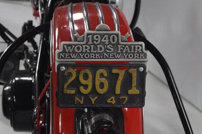 HARLEY 1940 Weltausstellung Nummernschild-Aufsatz Passend für 0-Alle Modelle