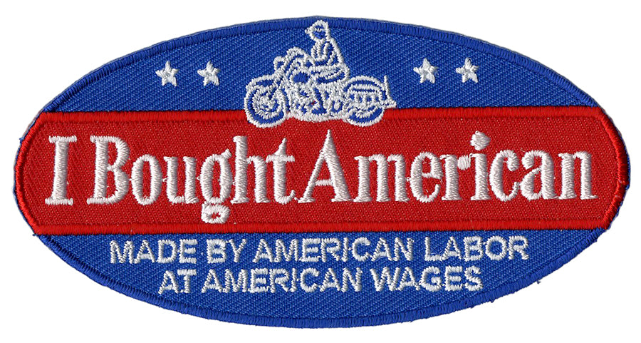 HARLEY „I Bought American“ Aufnäher Passend 0- alle,