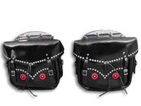 HARLEY Starre Loctite Satteltaschen Schwarz Passend für 1945–1948 FL,