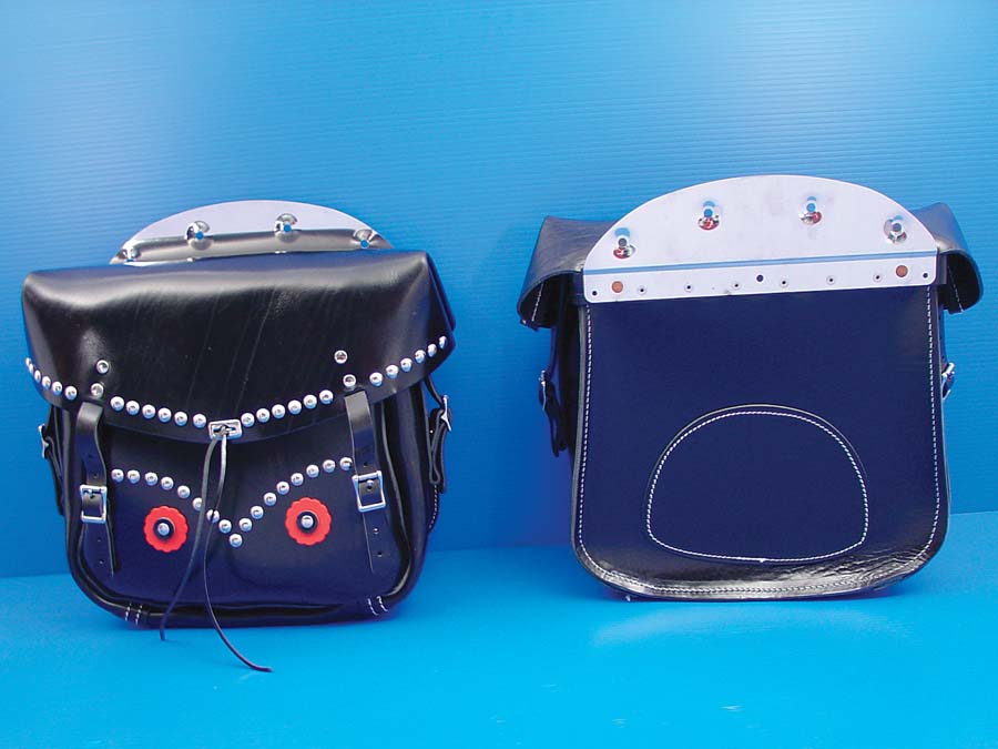 HARLEY Starre Loctite Satteltaschen Schwarz Passend für 1945–1948 FL,