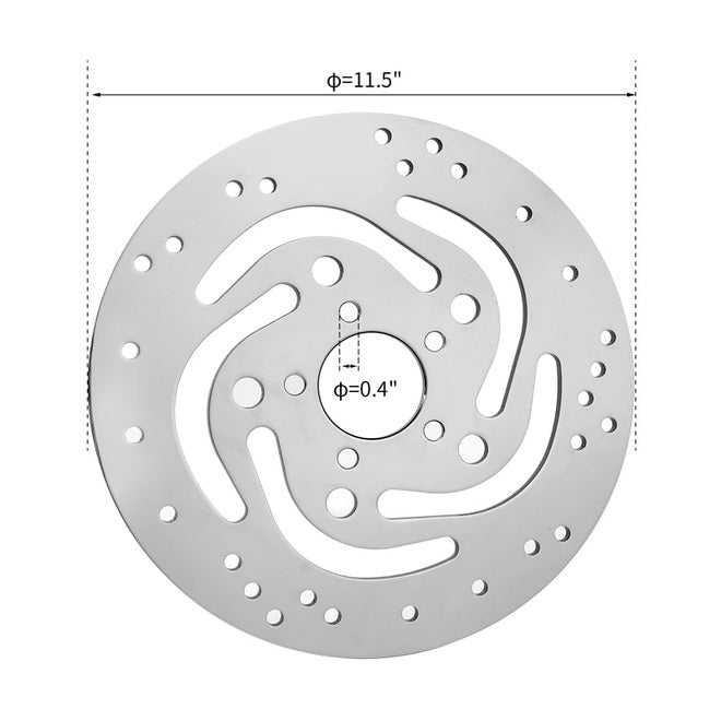 Custom Chrome HARLEY 11.5" RR BRAKE DISC FITS 00-05DYNA 00-14SOFTAIL 00-07TOURING