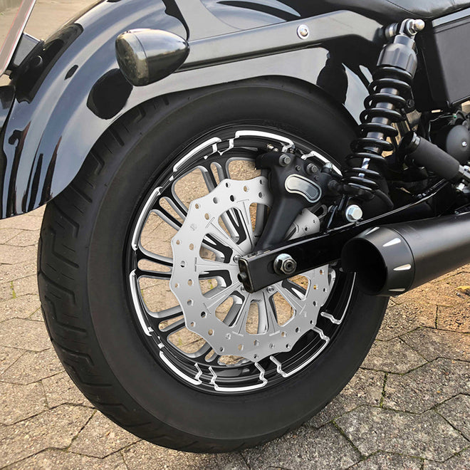 Custom Chrome HARLEY 11.5" POLISHED STEELESS STEEL REAR BRAKE ROTOR