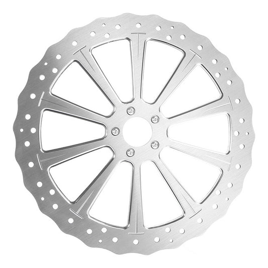 Custom Chrome HARLEY 18" POLISHED STEELESS STEEL FRONT BRAKE ROTOR