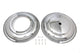 HARLEY 16 inch Front Wheel Cover Set Chrome fits 1941-1948 FL,  1936-1940 EL,  1941-1957 G,  1937-1948 UL,