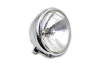 HARLEY 6-1/2 inch Round Headlamp Chrome Fits 1936-1940 EL,   1941-1948 FL,   1936-1957 G,   1936-195
