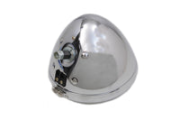 HARLEY 6-1/2 inch Round Headlamp Chrome Fits 1936-1940 EL,   1941-1948 FL,   1936-1957 G,   1936-195