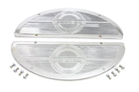 HARLEY Deluxe Trittbrett-Einlage Chrom Passend für 1940-1965 FL, 1940-1952 WL, 1940-1973 G, 1940-1947