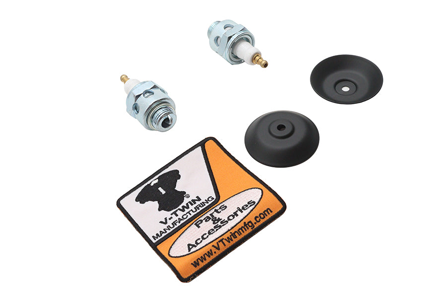 HARLEY Globe 18mm Zündkerzen-Kit passend für 1941-1947 FL, 1936-1947 EL, 1936-1947 W, 1936-1947 U,