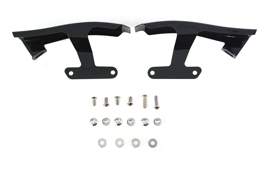 HARLEY Schwarz Satteltaschen-Füllstreifen-Set passend für FLT 2009–2013,