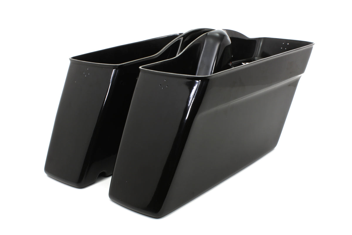 HARLEY Schwarze Satteltaschenunterteile passend für 1985–1992 FLT,