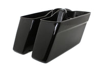 HARLEY Schwarze Satteltaschenunterteile passend für 1985–1992 FLT,