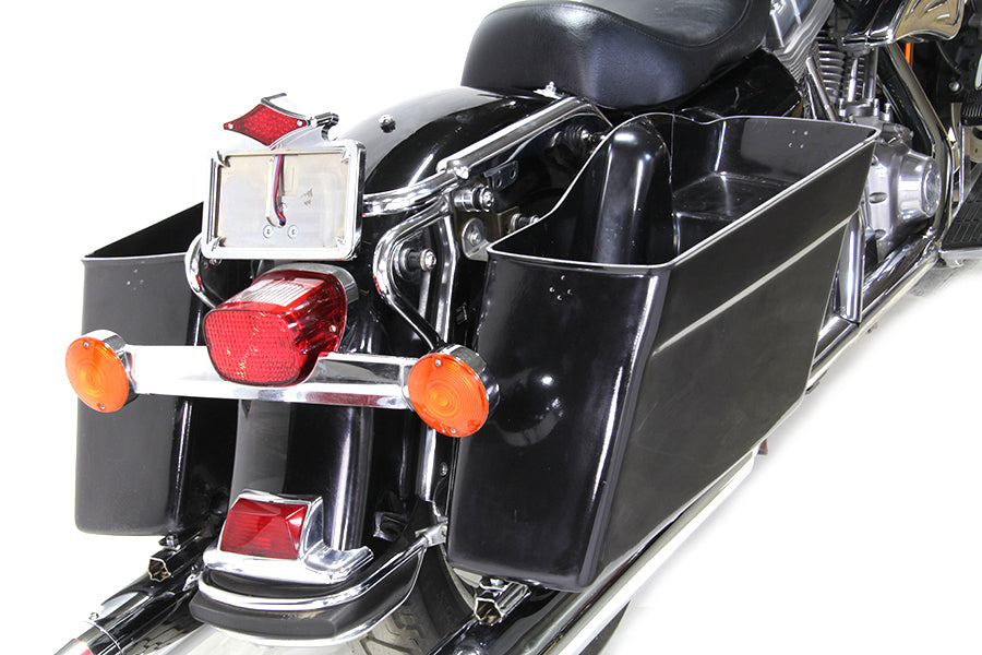 HARLEY Schwarze Satteltaschenunterteile passend für 1985–1992 FLT,